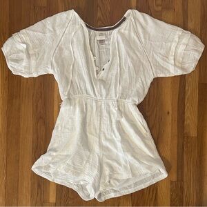 Knox Rose Shorts Romper - White